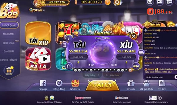 Giao diện tham gia giải trí tại cổng game B29 club Giao diện tham gia giải trí tại cổng game B29 club